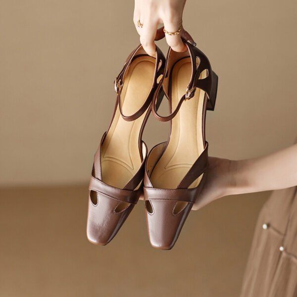 CHIKO Shakari Square Toe Block Heels Pumps Shoes - Image 2