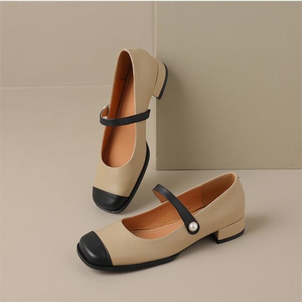 CHIKO Oneida Square Toe Block Heels Mary Jane Shoes