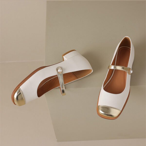 CHIKO Oneida Square Toe Block Heels Mary Jane Shoes - Image 2