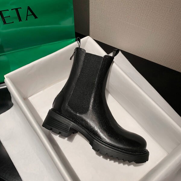 CHIKO Tiona Round Toe Block Heels Ankle Boots - Image 2