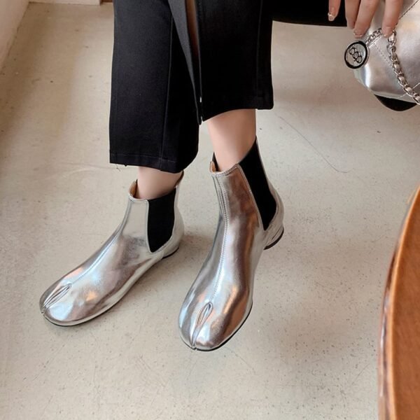 CHIKO Tonesha Round Toe Block Heels Ankle Boots