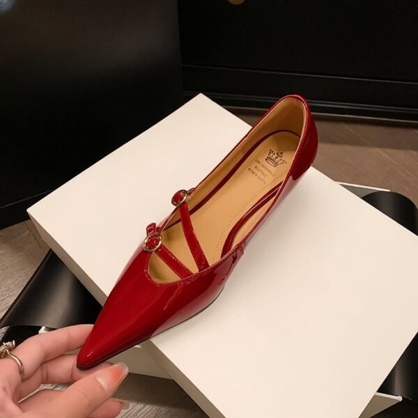 CHIKO Takisha Pointy Toe Kitten Heels Mary Jane Shoes - Image 2