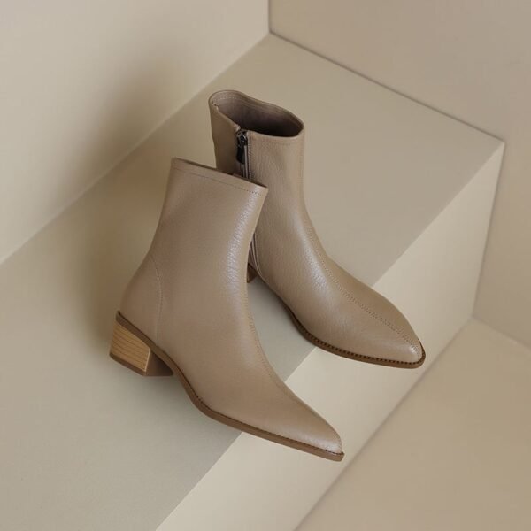 CHIKO Teyona Pointy Toe, Pointy Toe Block Heels Ankle Boots
