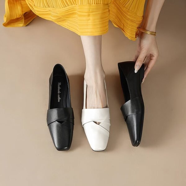 CHIKO Shenelle Square Toe Block Heels Pumps Shoes