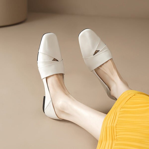 CHIKO Shenelle Square Toe Block Heels Pumps Shoes - Image 2