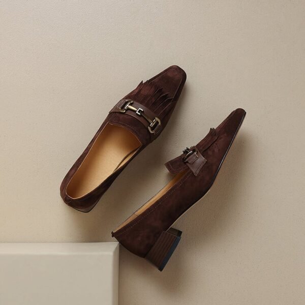CHIKO Tamila Square Toe Block Heels Loafers Shoes - Image 2