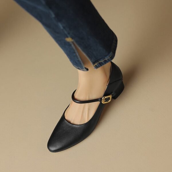 CHIKO Tamrika Round Toe Block Heels Mary Jane Shoes - Image 2