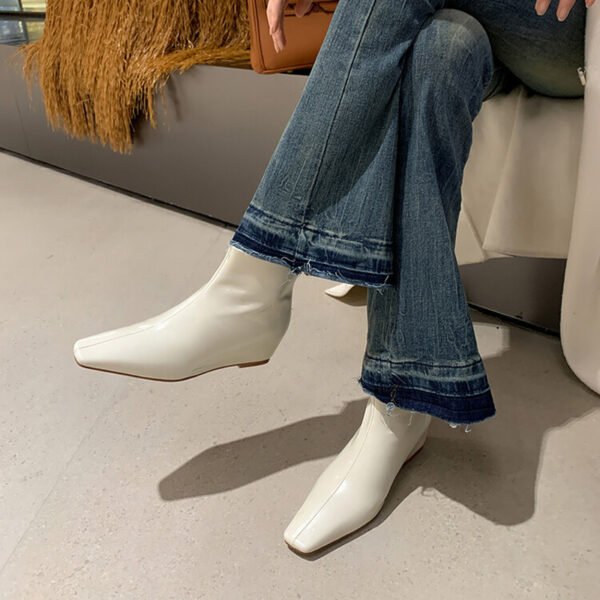 CHIKO Tangia Square Toe Wedge Ankle Boots - Image 2