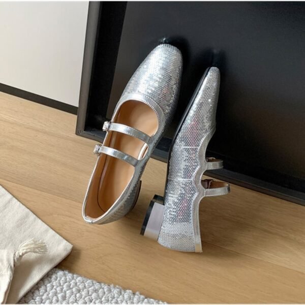 CHIKO Shantoria Square Toe Block Heels Mary Jane Shoes