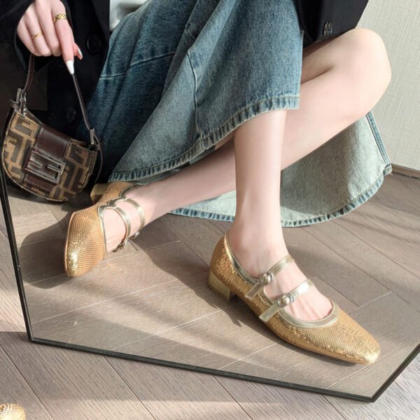 CHIKO Shantoria Square Toe Block Heels Mary Jane Shoes - Image 2