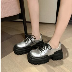 CHIKO Tashelle Square Toe Block Heels Oxfords Shoes