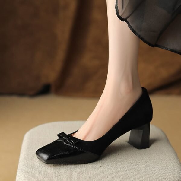 CHIKO Tashauna Square Toe Chunky Heels Pumps Shoes - Image 2