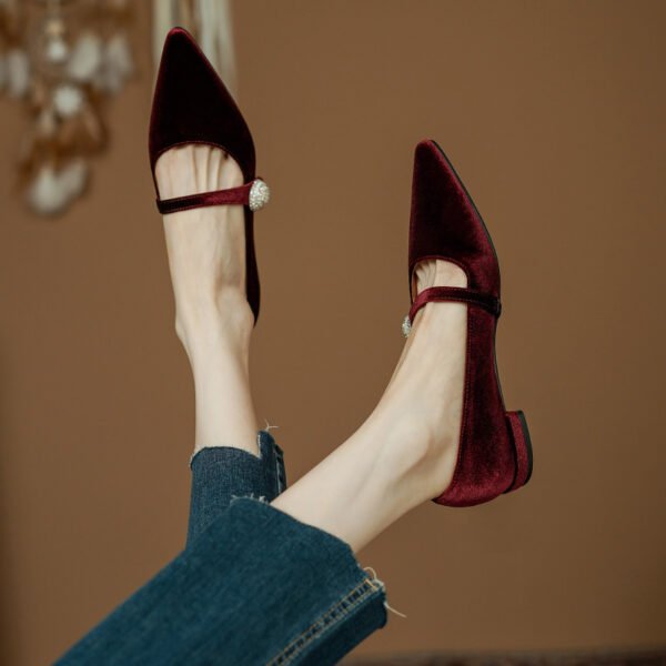 CHIKO Tenesha Pointy Toe Block Heels Mary Jane Flats - Image 2