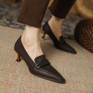 CHIKO Tenille Pointy Toe Stiletto Loafers Shoes