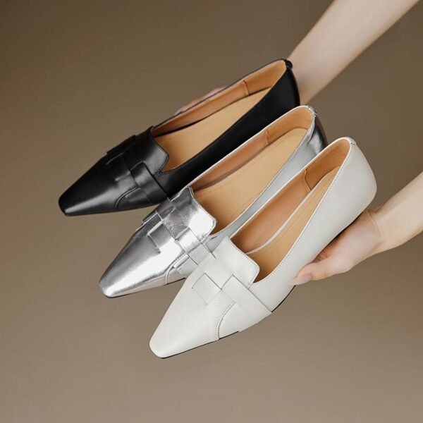 CHIKO Adelmira Square Toe Block Heels Loafers Shoes - Image 2
