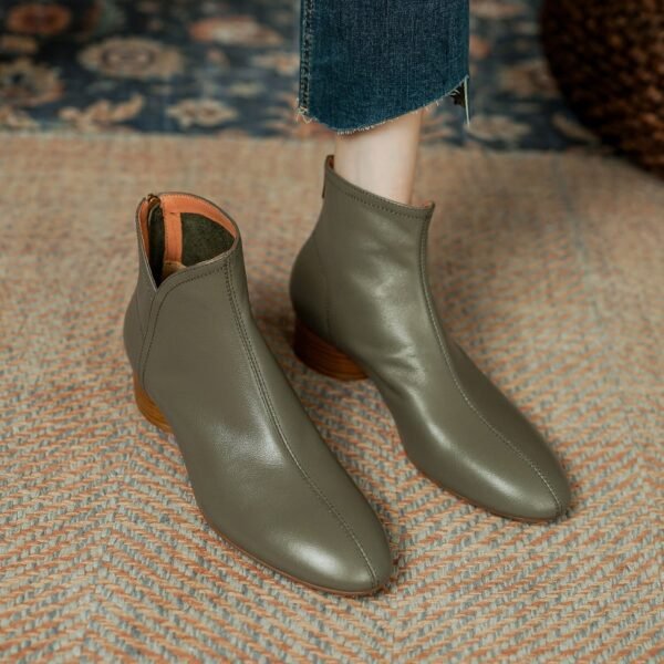 CHIKO Aerin Pointy Toe Block Heels Ankle Boots - Image 2
