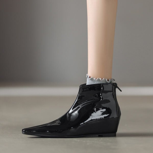 CHIKO Guadalupe Pointy Toe Wedge Ankle Boots - Image 2