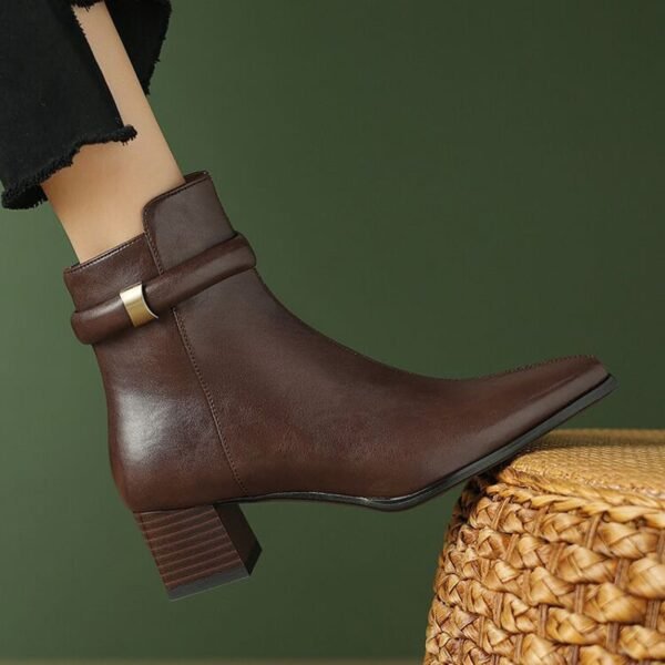 CHIKO Vianna Pointy Toe Block Heels Ankle Boots