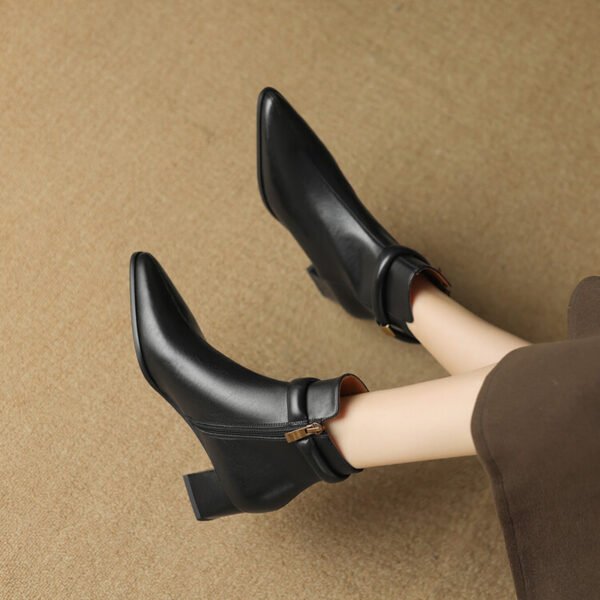 CHIKO Vianna Pointy Toe Block Heels Ankle Boots - Image 2