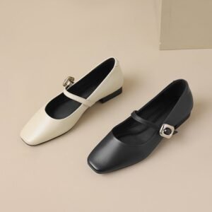 CHIKO Tyeesha Square Toe Block Heels Mary Jane Shoes