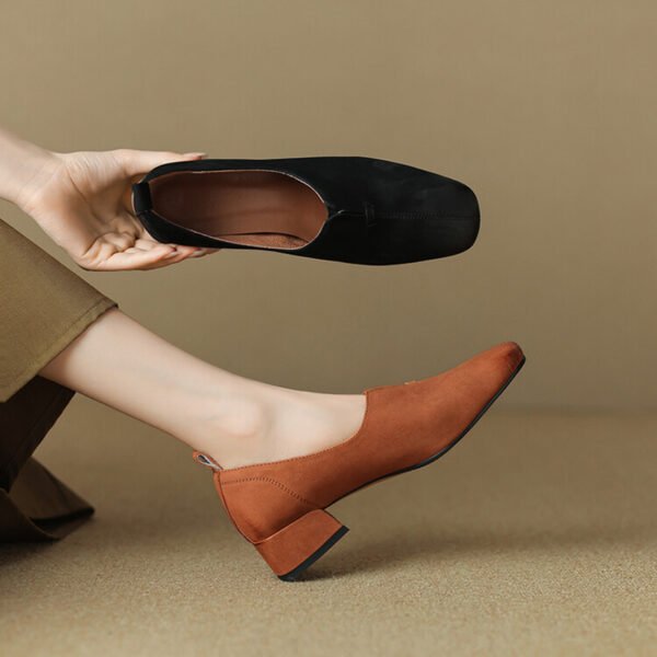 CHIKO Tykeisha Square Toe Block Heels Pumps Shoes - Image 2