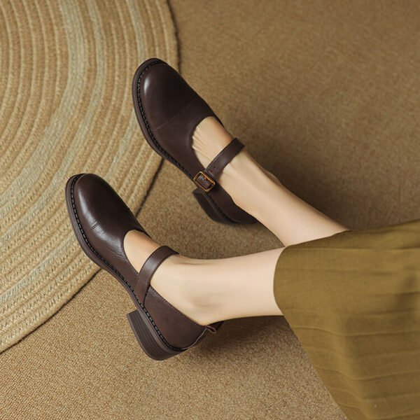 CHIKO Cantara Round Toe Block Heels Mary Jane Shoes - Image 2