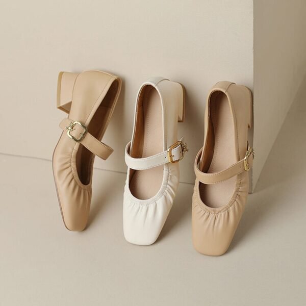 CHIKO Faizah Square Toe Block Heels Mary Jane Shoes