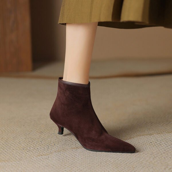 CHIKO Fatimah Pointy Toe Kitten Heels Ankle Boots - Image 2