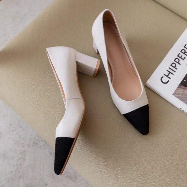 CHIKO Fatim Pointy Toe Block Heels Pumps Shoes - Image 2
