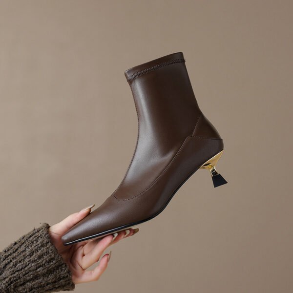 CHIKO Barbada Pointy Toe Kitten Heels Ankle Boots - Image 2