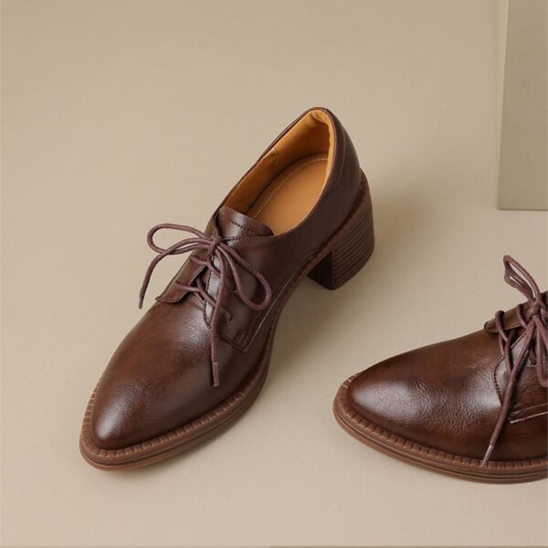 CHIKO Bibi Pointy Toe Block Heels Oxfords Shoes