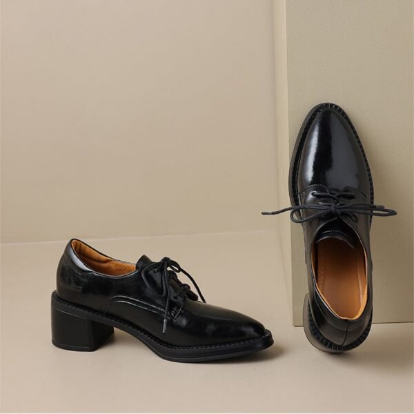 CHIKO Bibi Pointy Toe Block Heels Oxfords Shoes - Image 2