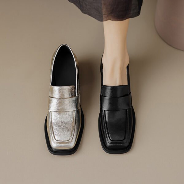 CHIKO Arnina Square Toe Block Heels Loafers Shoes - Image 2