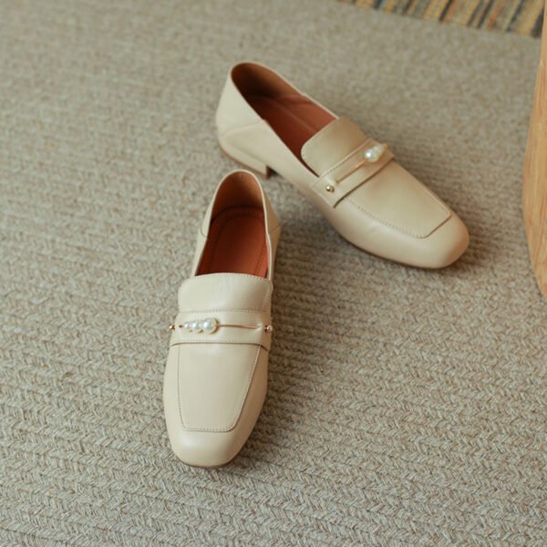 CHIKO Asma Square Toe Block Heels Loafers Shoes - Image 2