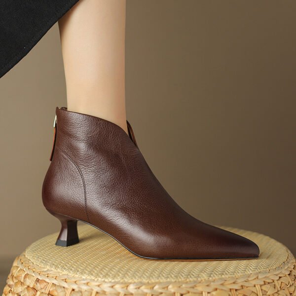 CHIKO Atocha Pointy Toe Kitten Heels Ankle Boots - Image 2