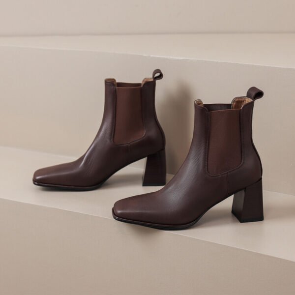 CHIKO Luna Square Toe Block Heels Ankle Boots - Image 2