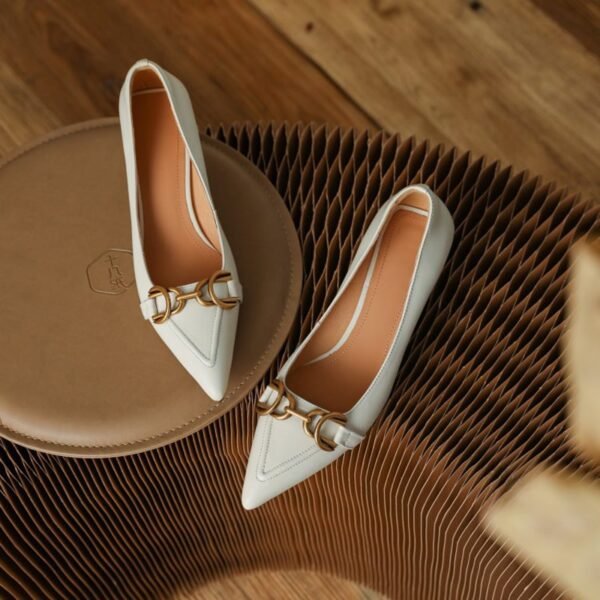 CHIKO Jaafar Pointy Toe Kitten Heels Pumps Shoes - Image 2