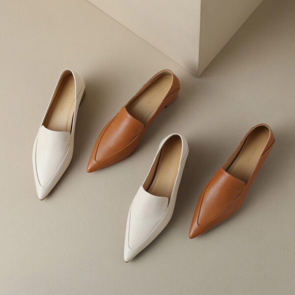 CHIKO Jala Pointy Toe Block Heels Loafers Shoes - Image 2