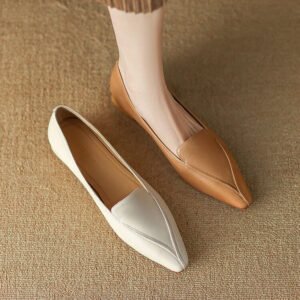 CHIKO Imoni Pointy Toe Block Heels Loafers Shoes
