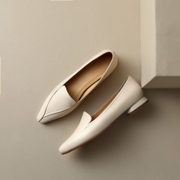 CHIKO Imoni Pointy Toe Block Heels Loafers Shoes - Image 2