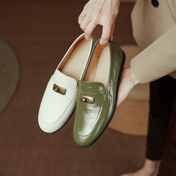 CHIKO Jamilla Round Toe Block Heels Loafers Shoes