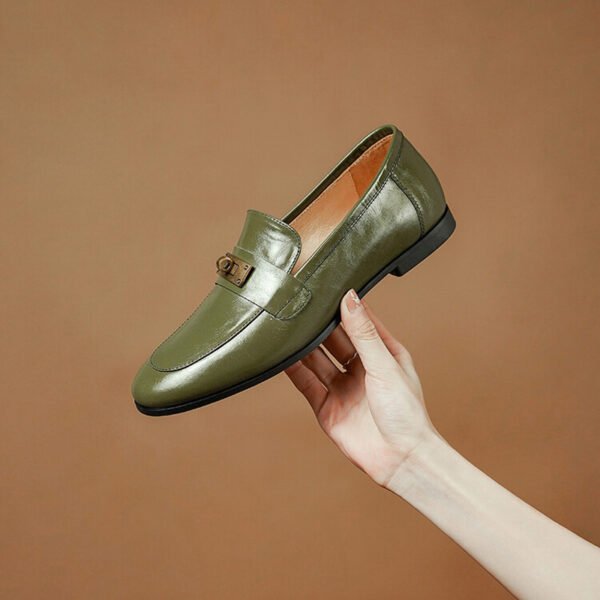 CHIKO Jamilla Round Toe Block Heels Loafers Shoes - Image 2