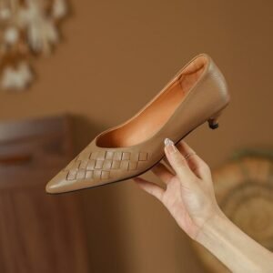 CHIKO Jamila Pointy Toe Kitten Heels Pumps Shoes
