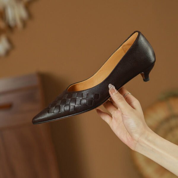 CHIKO Jamila Pointy Toe Kitten Heels Pumps Shoes - Image 2