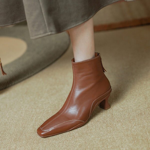 CHIKO Anna Square Toe Block Heels Ankle Boots - Image 2