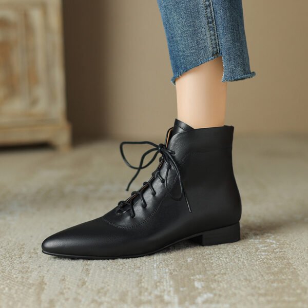 CHIKO Iris Pointy Toe Block Heels Ankle Boots - Image 2
