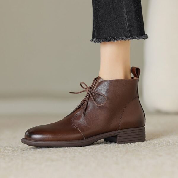 CHIKO Eloise Square Toe Block Heels Ankle Boots