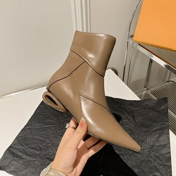 CHIKO Skylar Pointy Toe Block Heels Ankle Boots
