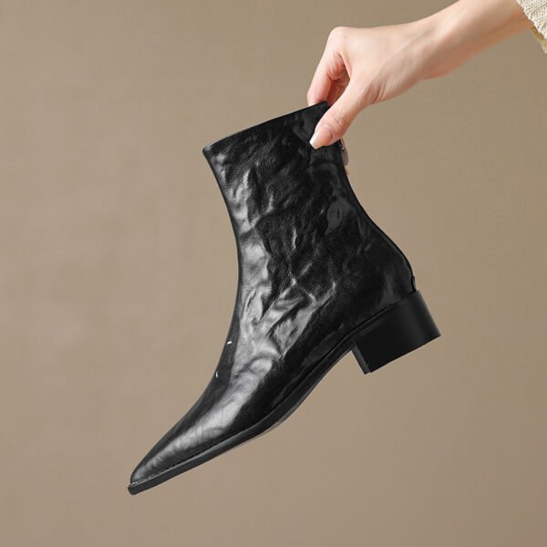 CHIKO Gabriella Pointy Toe Block Heels Ankle Boots - Image 2