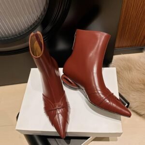 CHIKO Athena Pointy Toe Block Heels Ankle Boots